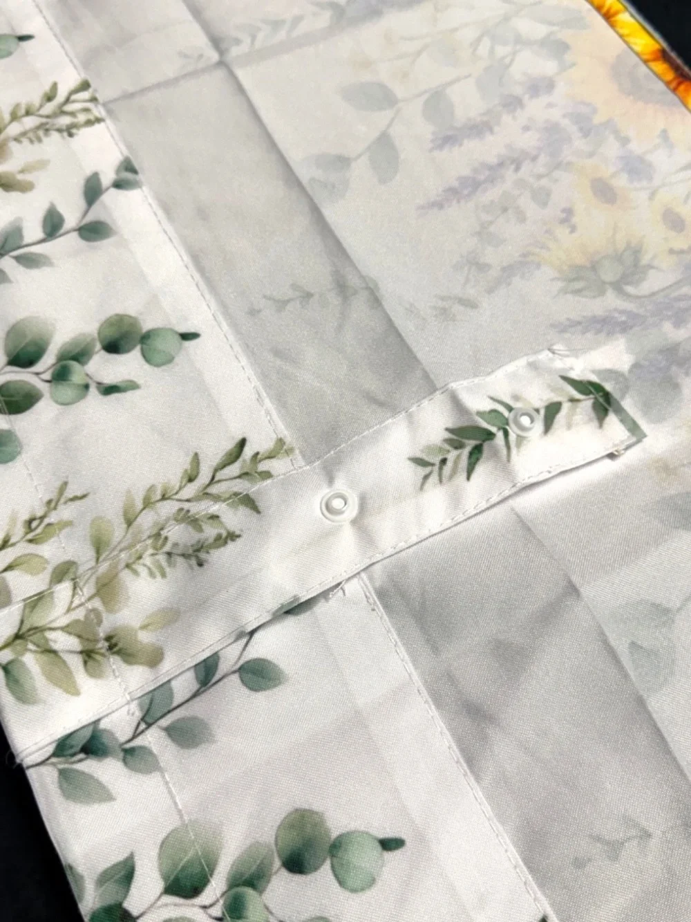 NWOT Sunflower Lavender Eucalyptus Farmhouse Window Valance 42x12